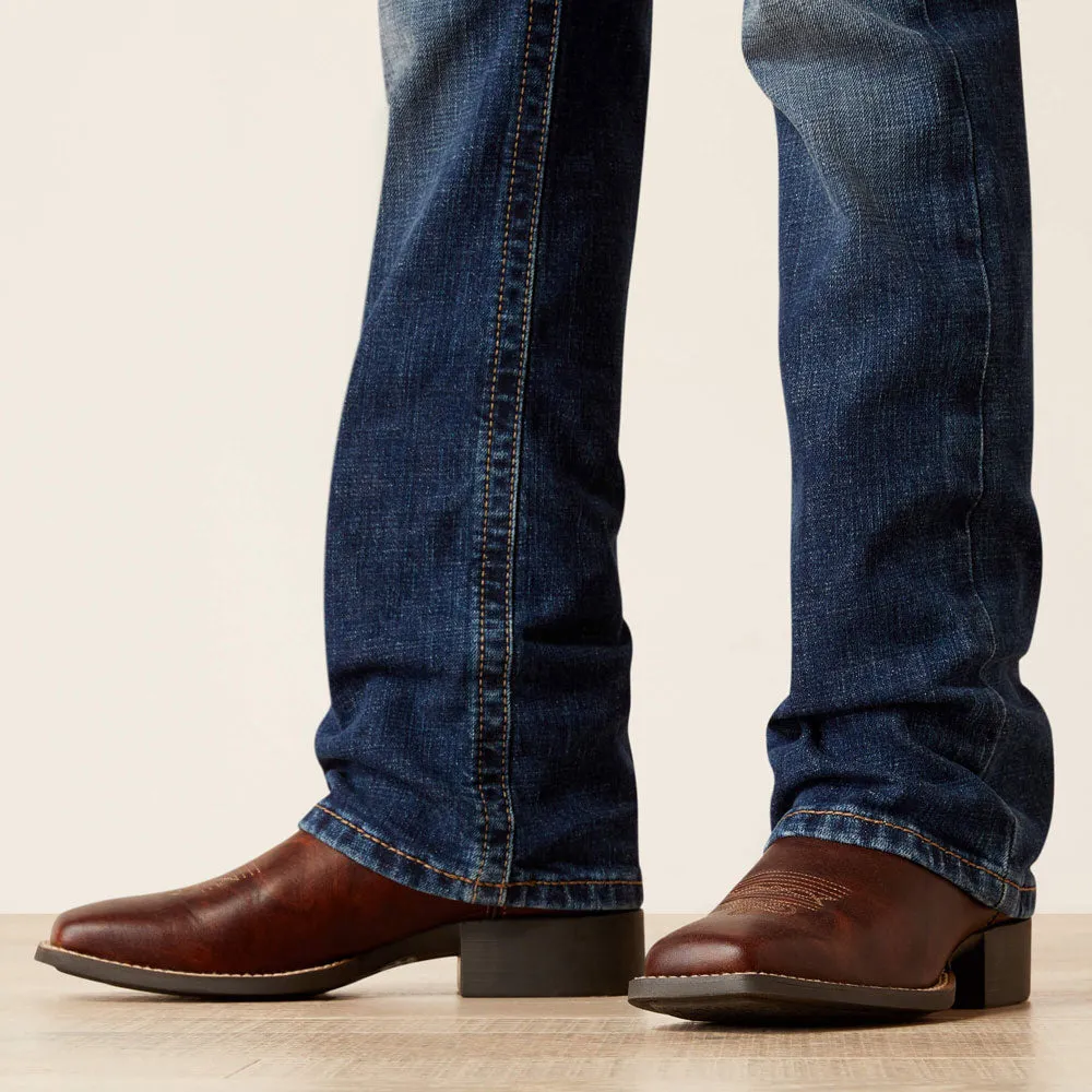 10045384 Ariat Boys B4 Relaxed Dennis Boot Cut Jean- Denali