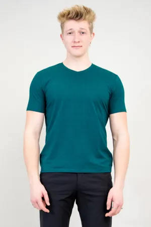 Adam Short Sleeve Shirt, Teal, Bamboo