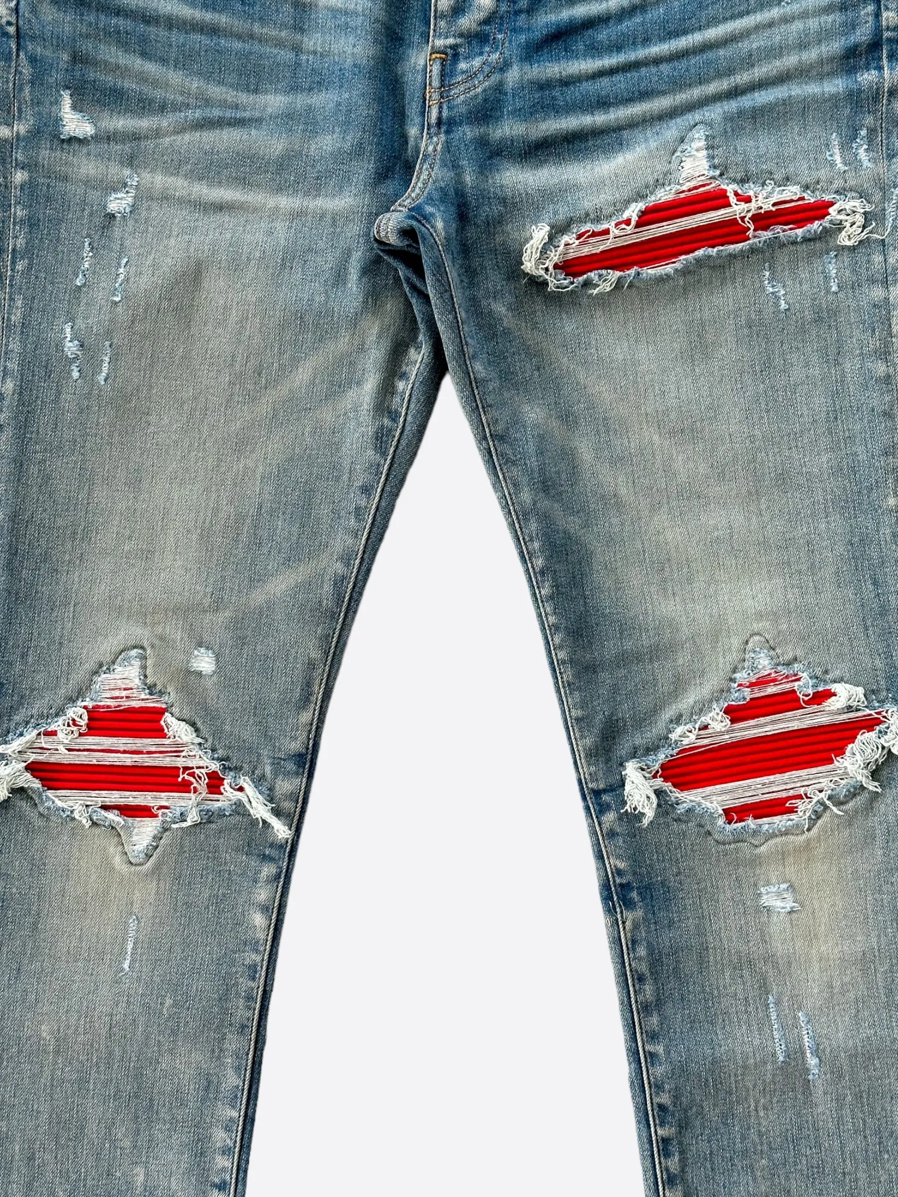 Amiri Blue & Red Patch MX1 Jeans