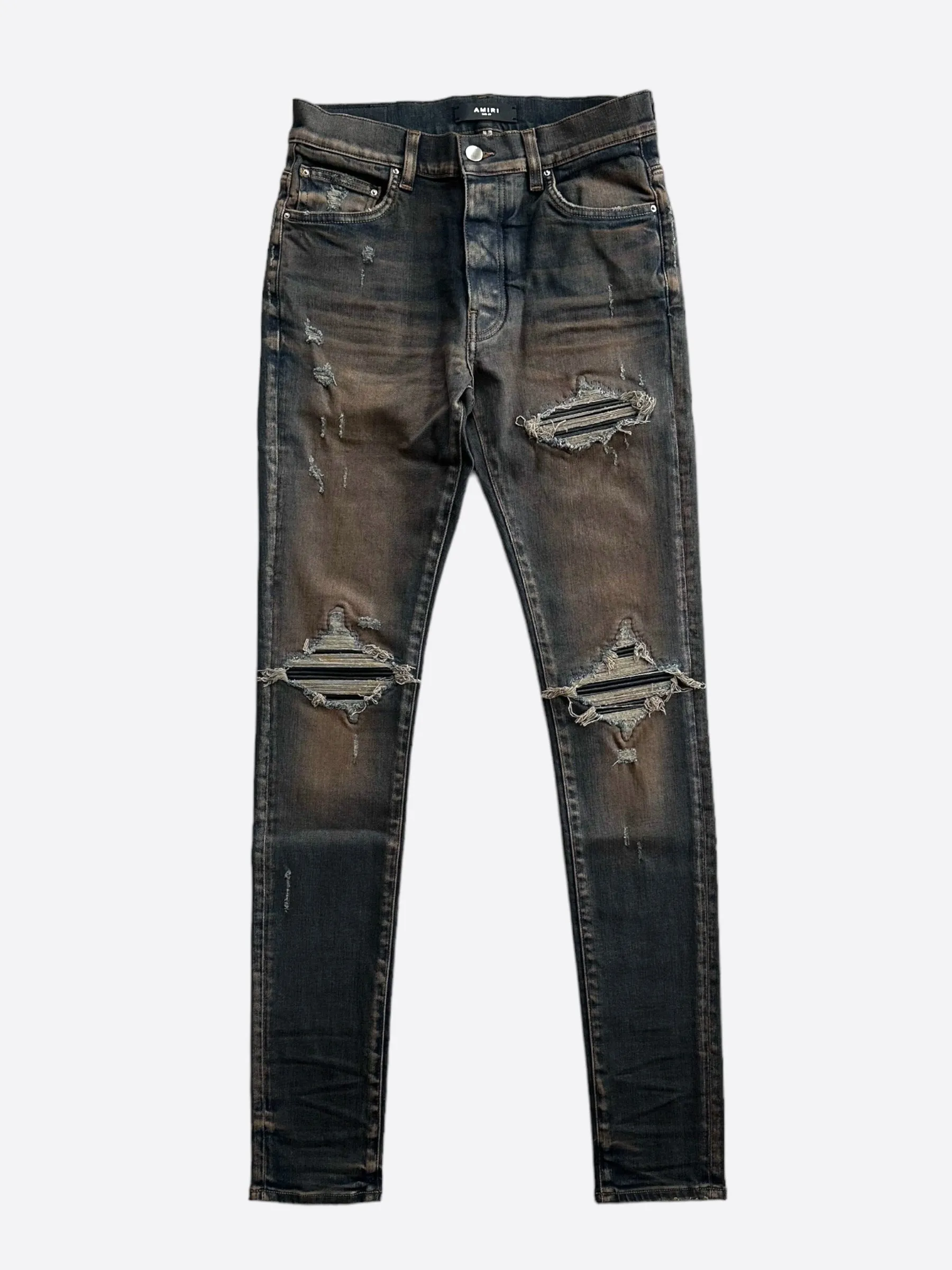 Amiri Dark Indigo Black Patch MX1 Jeans