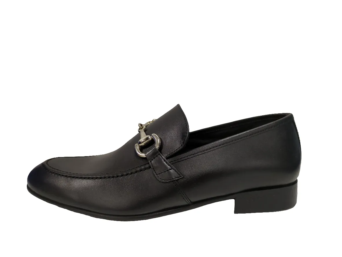 Andanines  Black Slip On With Chain 869-3