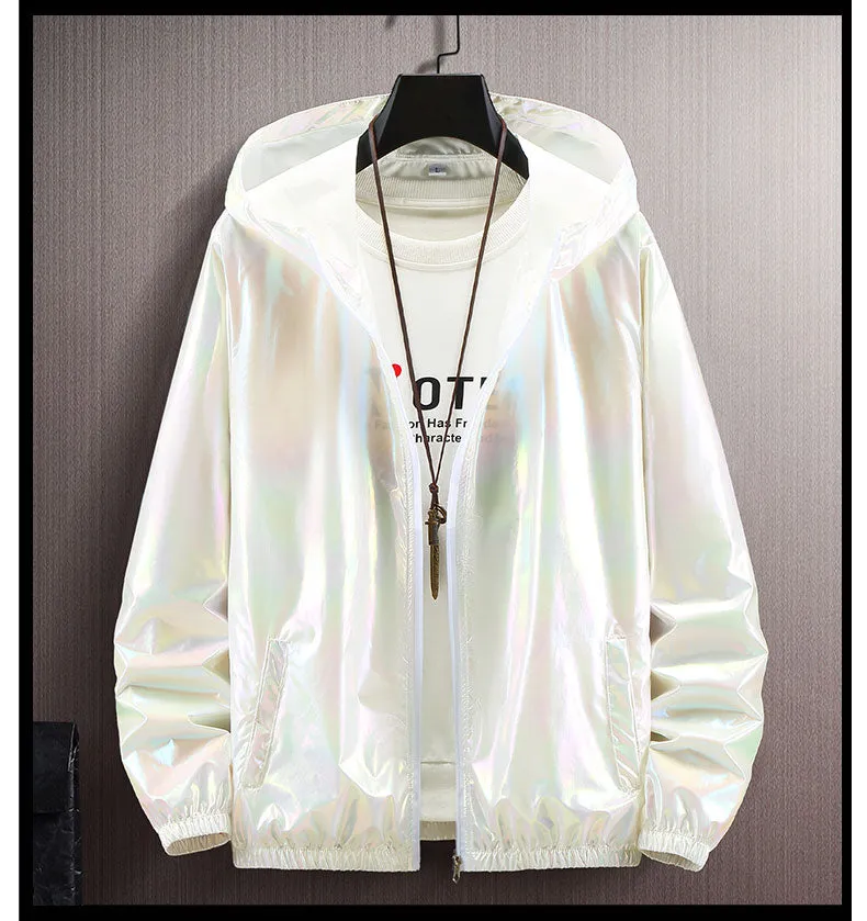 Anodize Solid Polyester Bomber Jacket