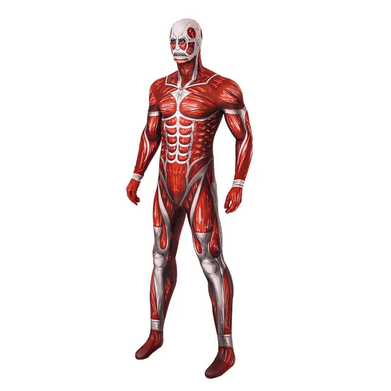 Attack on Titan Bodysuit Adult Lycra Zentai Jumpsuit Titan Muscle Cosplay Costumes BEcostume