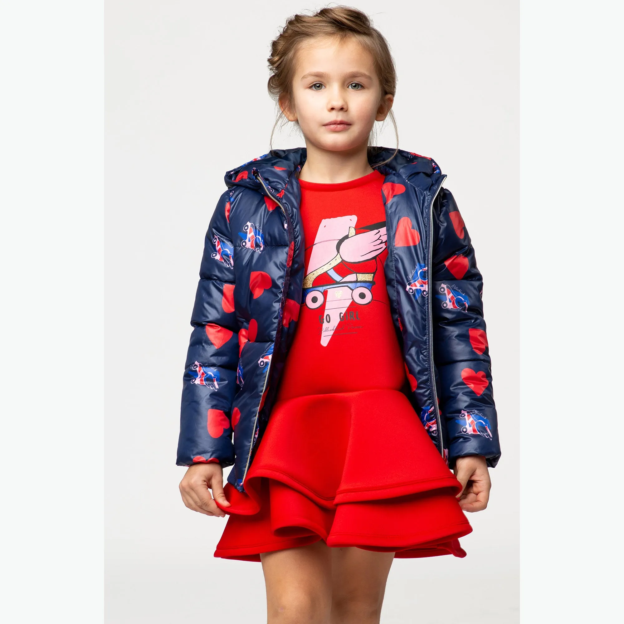 AW20 Billieblush Girls Red 'Go Girl' Dress