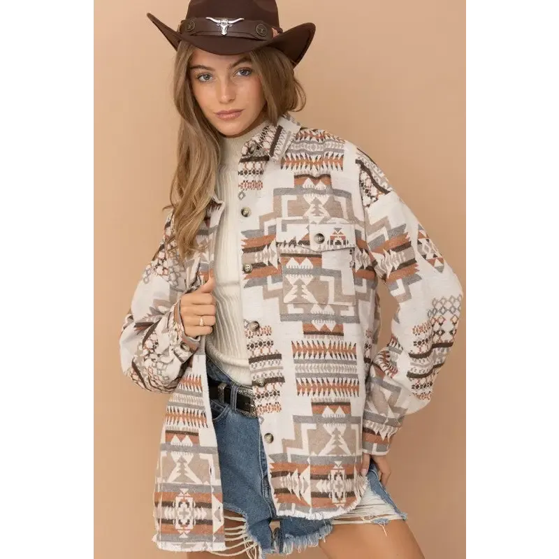 Aztec Western Shacket