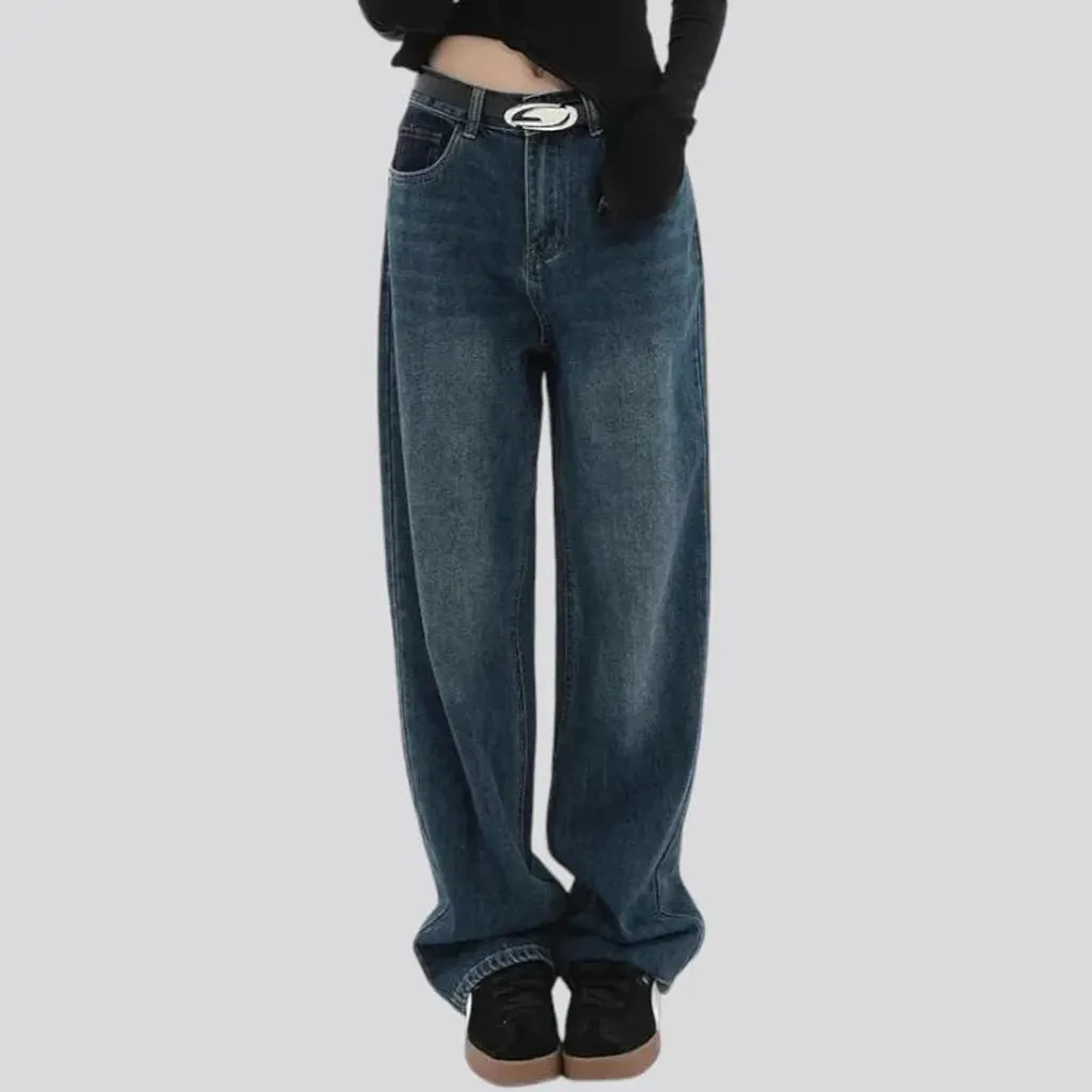 Baggy women's retro jeans