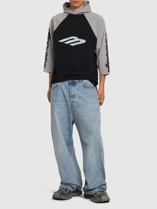 Balenciaga   Cotton baggy jeans 