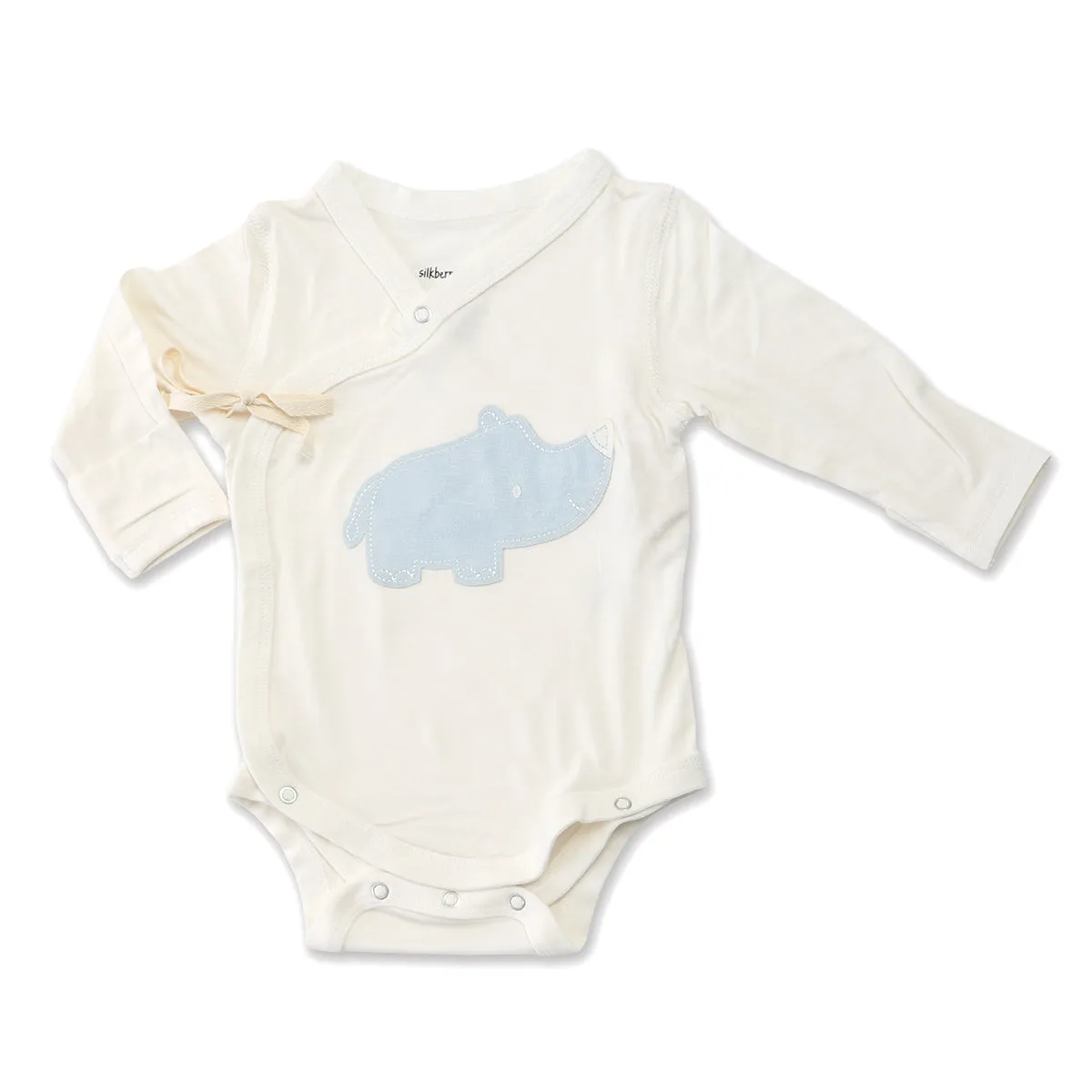 Bamboo Long Sleeve Onesie (Sea Breeze Rhino)