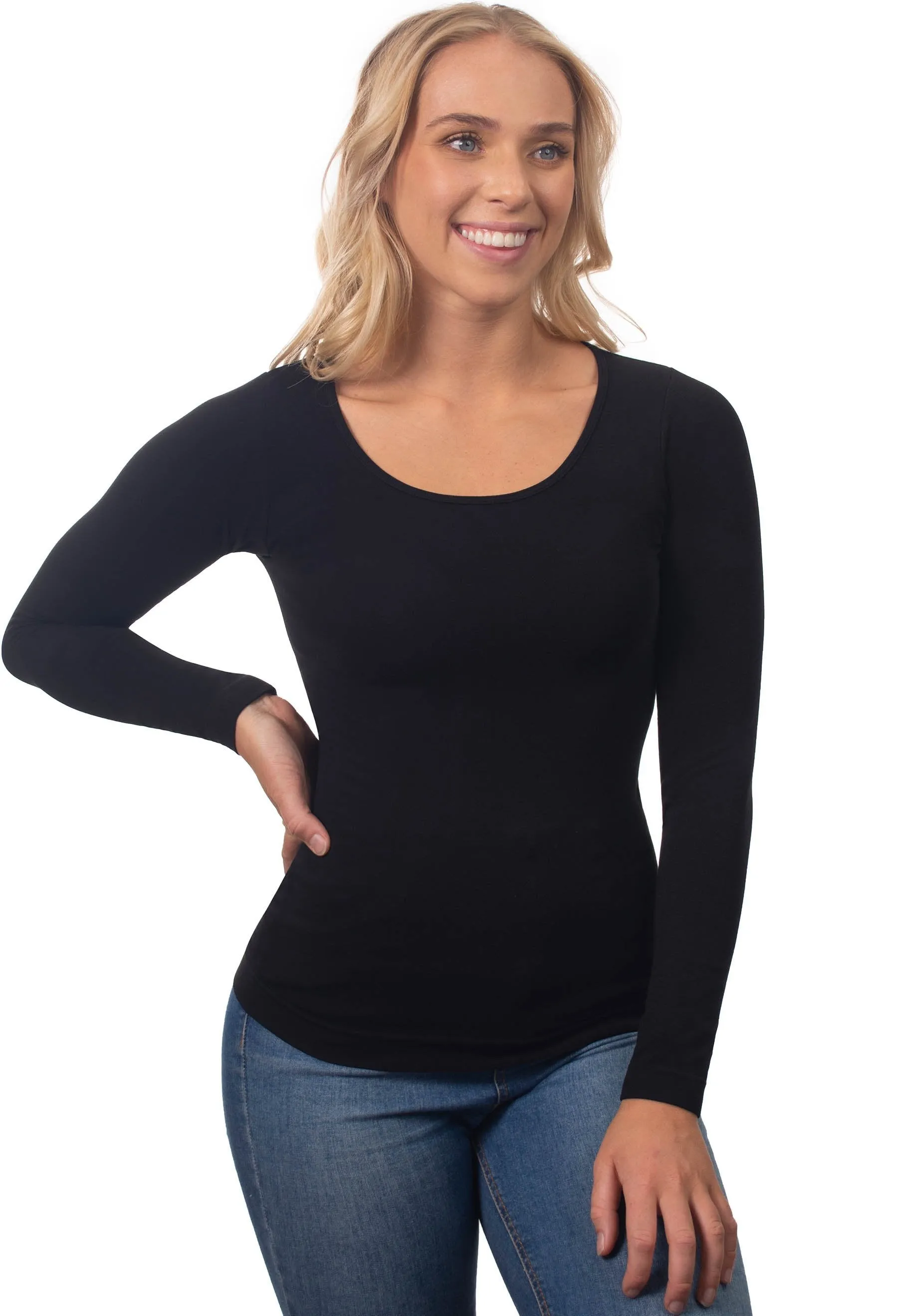 Bamboo Long Sleeve Top - 3 Pack