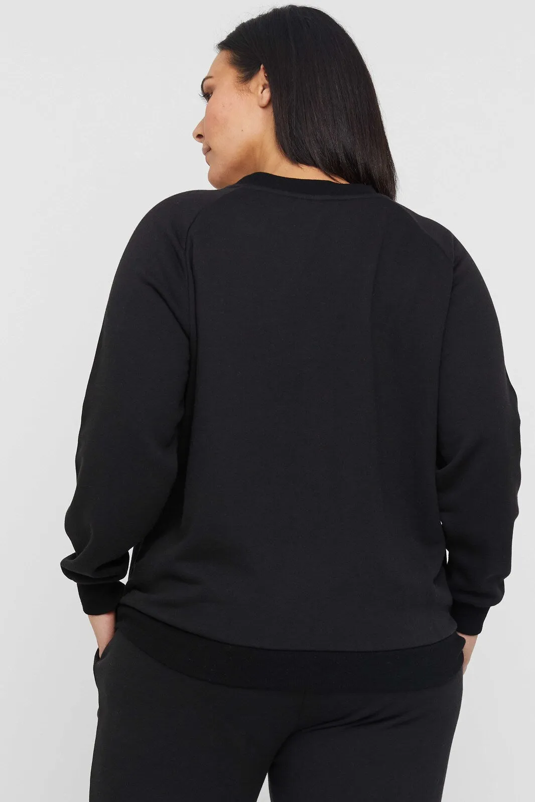 Bamboo Raglan Top - Black