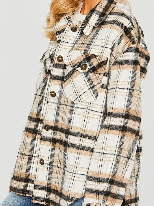 Be the Envy Must Have Plaid Shacket