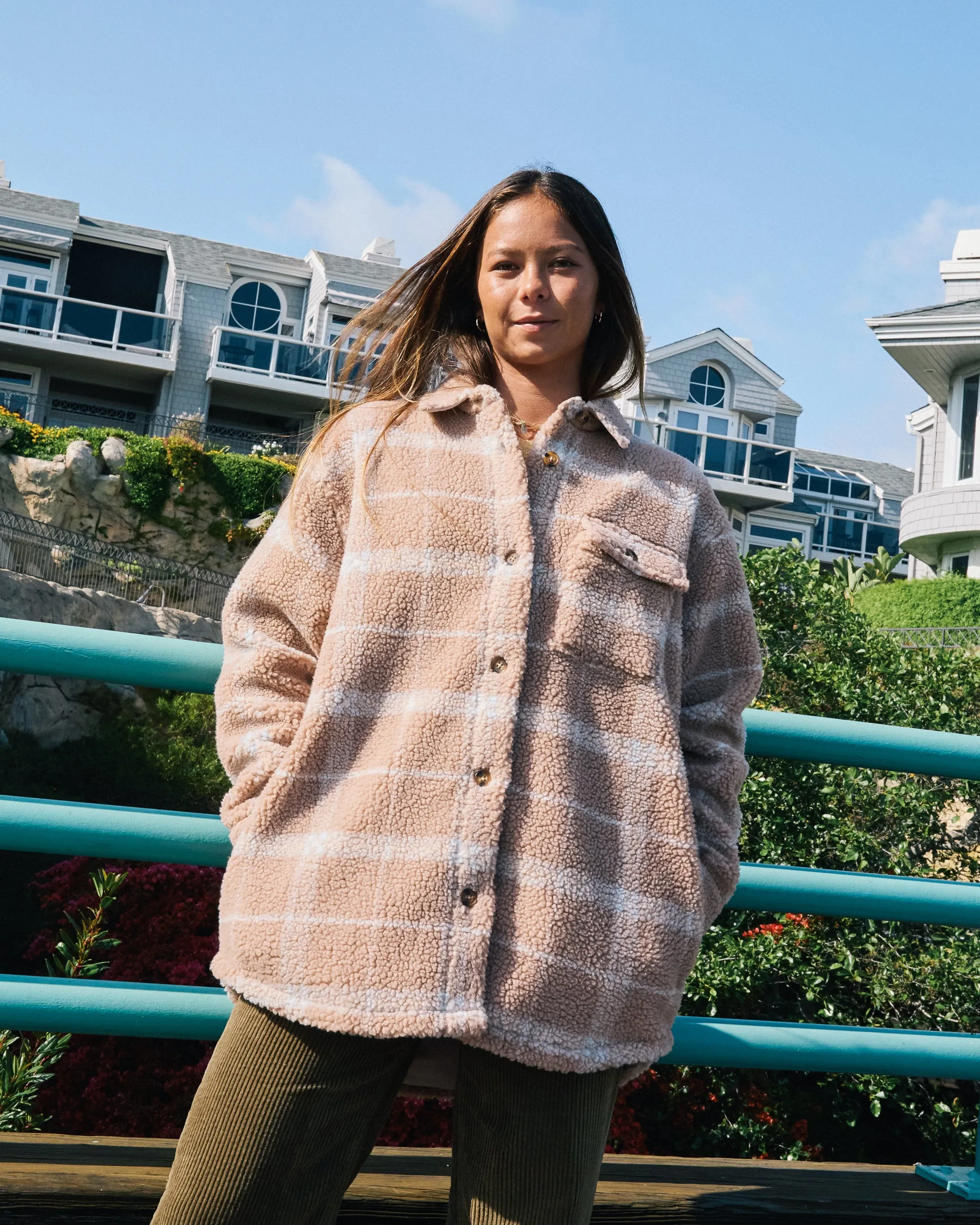 Birdie Shacket Flannel Jacket - Warm Taupe