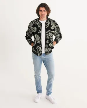 Black & Bone Paisley Men's Bomber Jacket