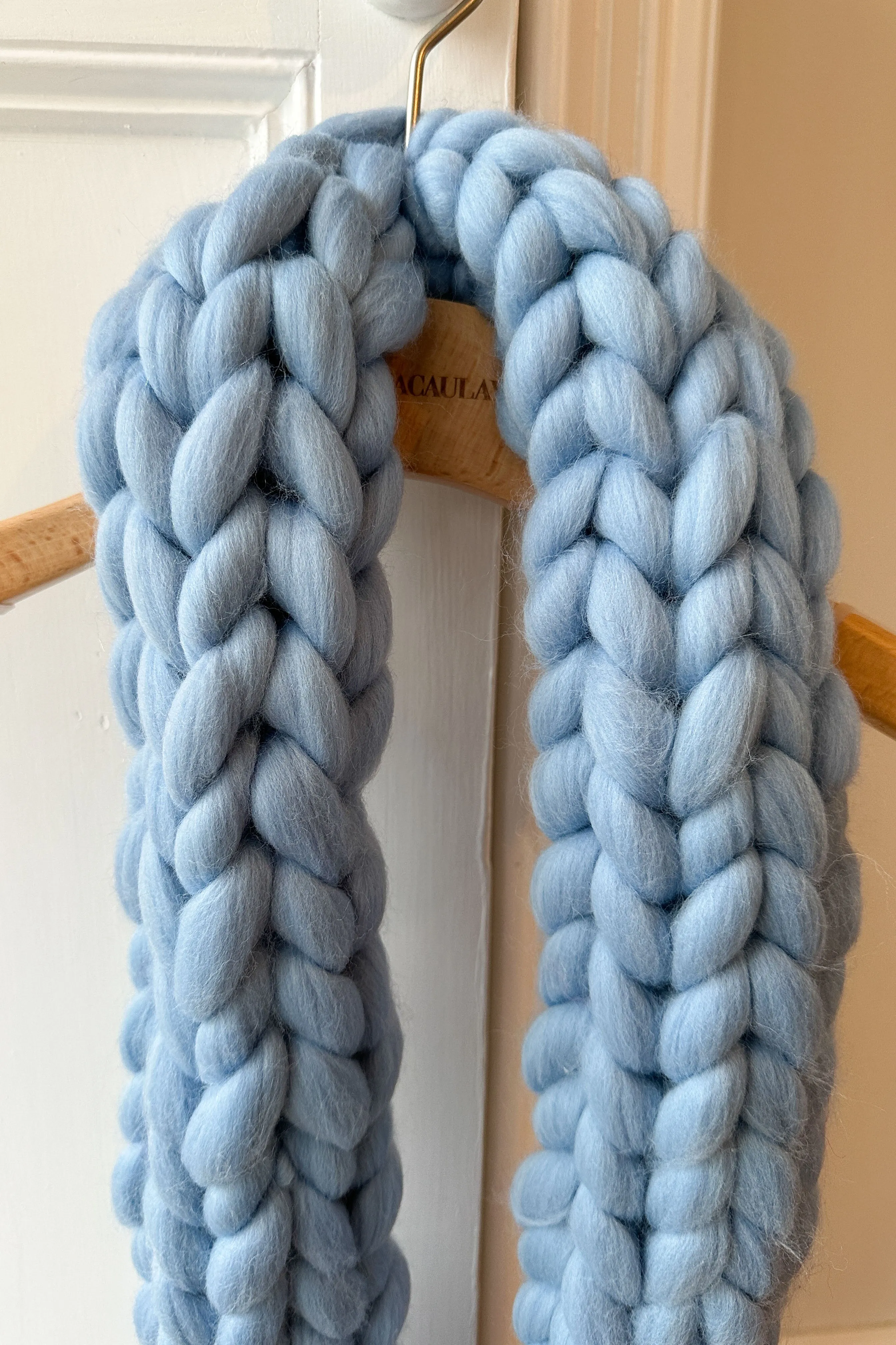 Blue Colossal Knit Scarf (Sample)