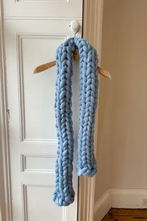 Blue Colossal Knit Scarf (Sample)