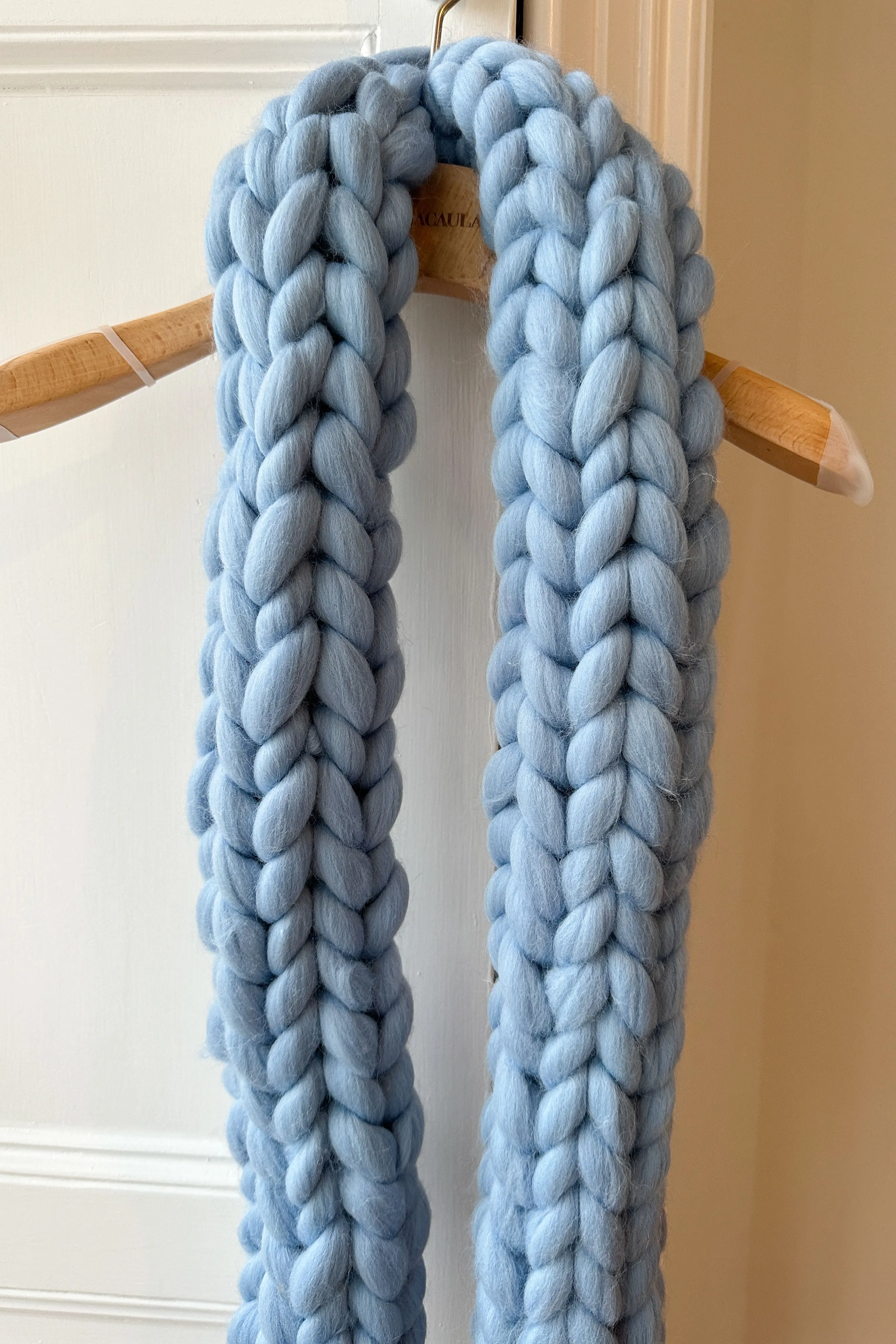 Blue Colossal Knit Scarf (Sample)