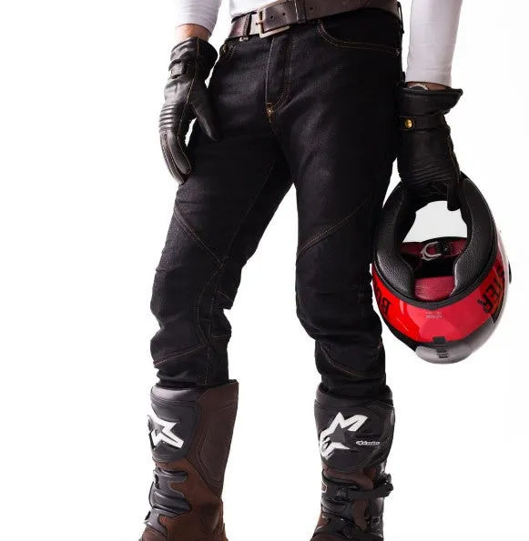 BOLID'STER "RIDE'STER V" Black Men's Motorcycle ARMALITH® Jeans