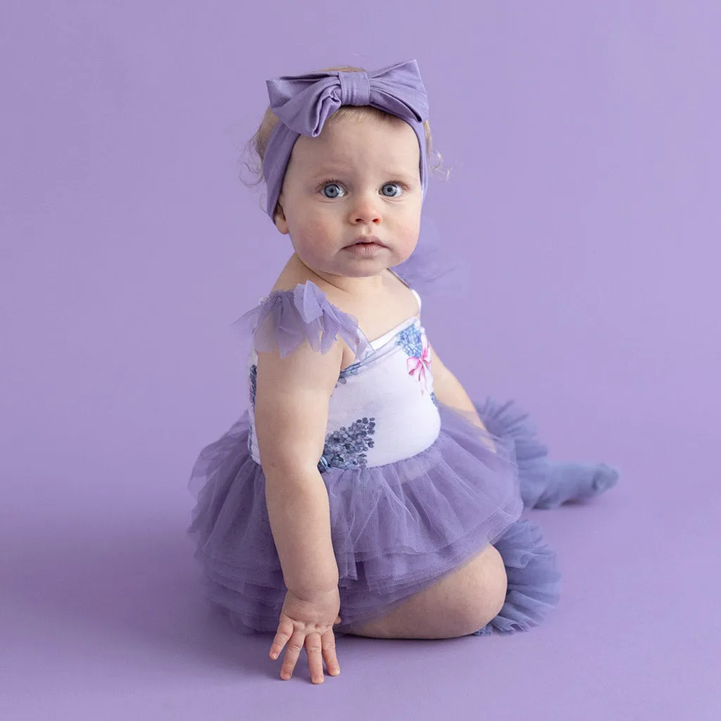 Bonny Tulle Smocked Bodysuit Dress