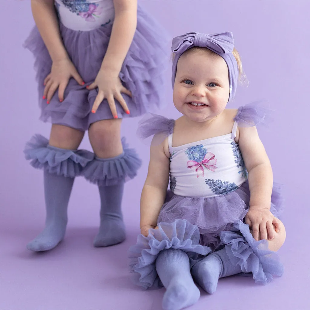 Bonny Tulle Smocked Bodysuit Dress