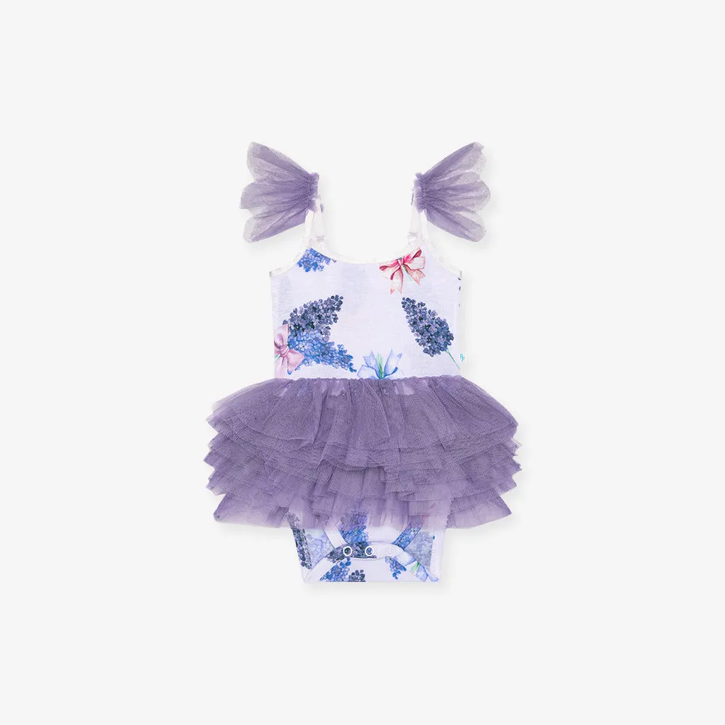 Bonny Tulle Smocked Bodysuit Dress