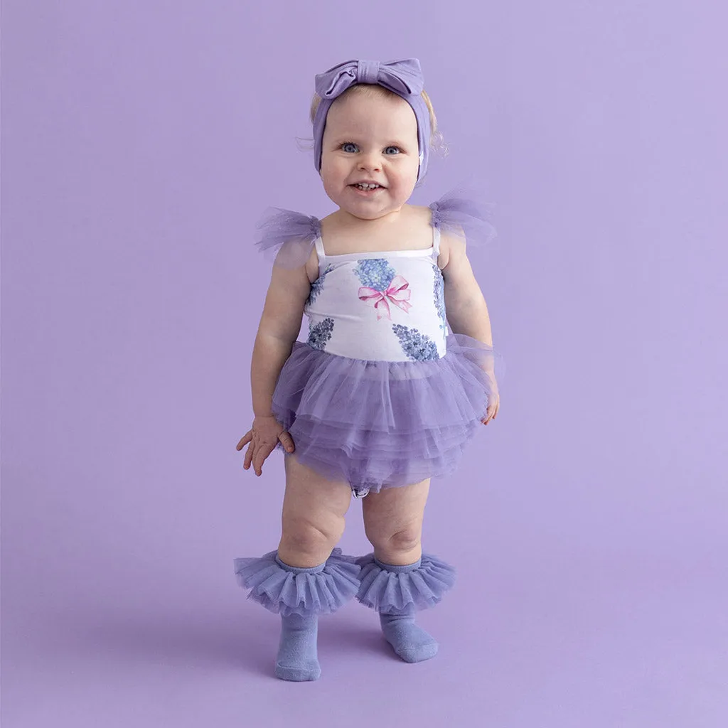 Bonny Tulle Smocked Bodysuit Dress