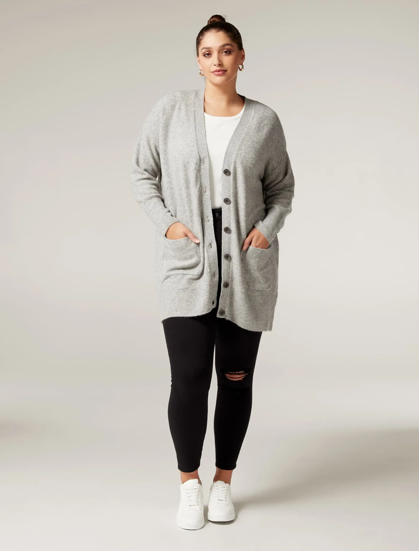 Boston Curve Boyfriend Knit Cardigan