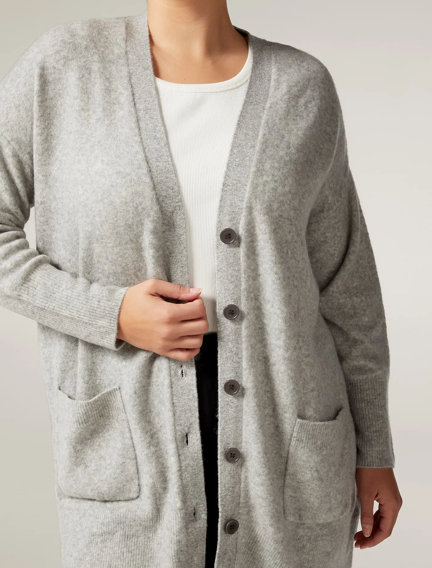 Boston Curve Boyfriend Knit Cardigan