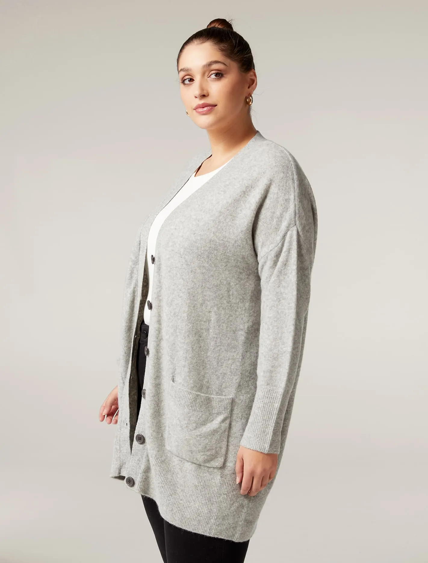 Boston Curve Boyfriend Knit Cardigan