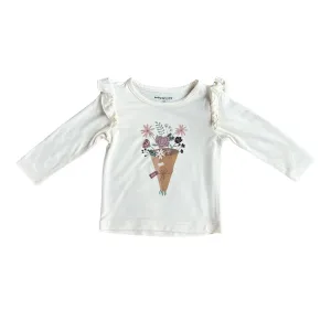 Bouquet Girl's Long Sleeve Ruffle Top