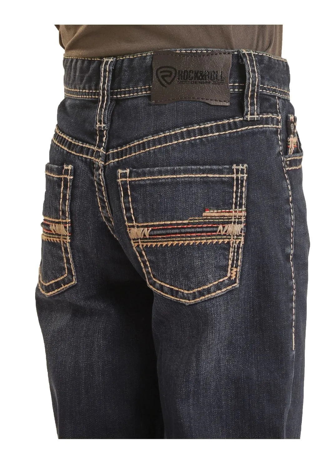 Boy's Rock & Roll Raised Denim Bootcut Jean