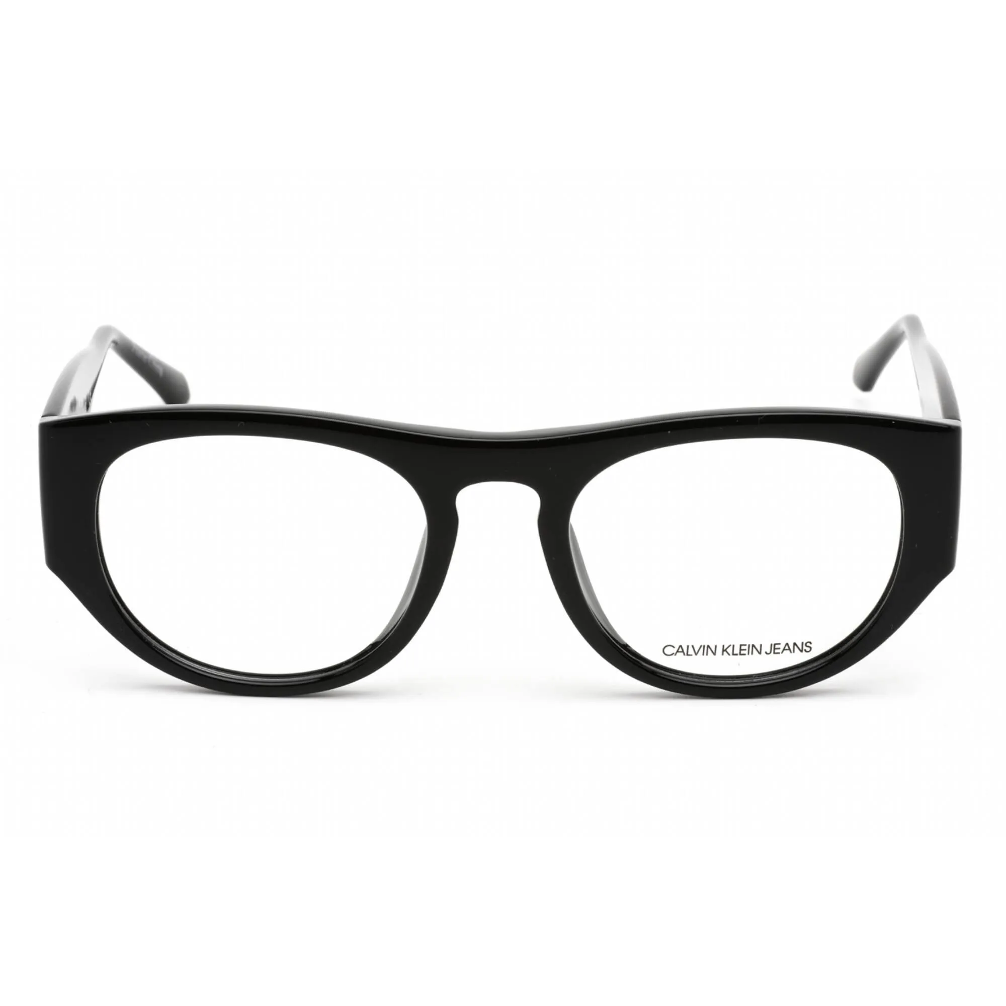 Calvin Klein Jeans Unisex Eyeglasses - Black Plastic Oval Shape Frame | CKJ19510 001