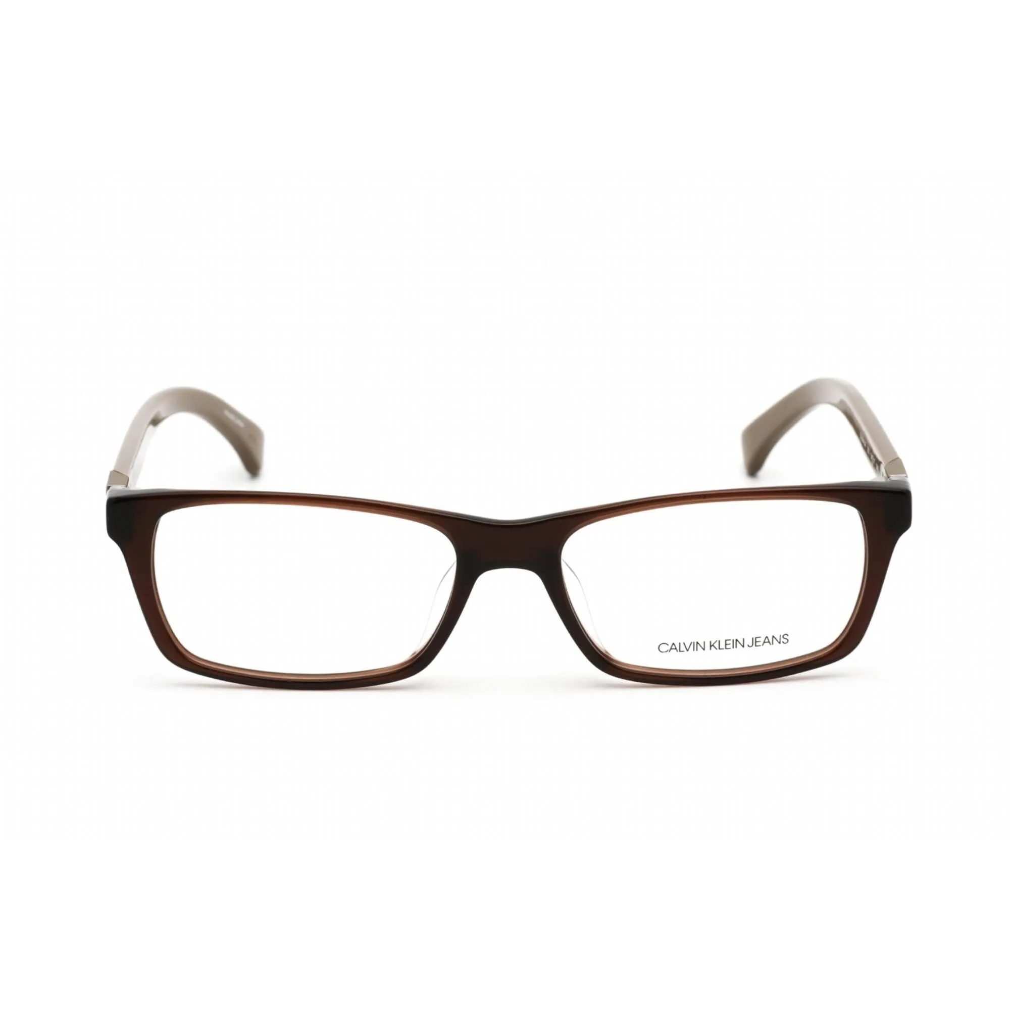 Calvin Klein Jeans Unisex Eyeglasses - Crystal Brown Plastic Frame | CKJ941AF 203