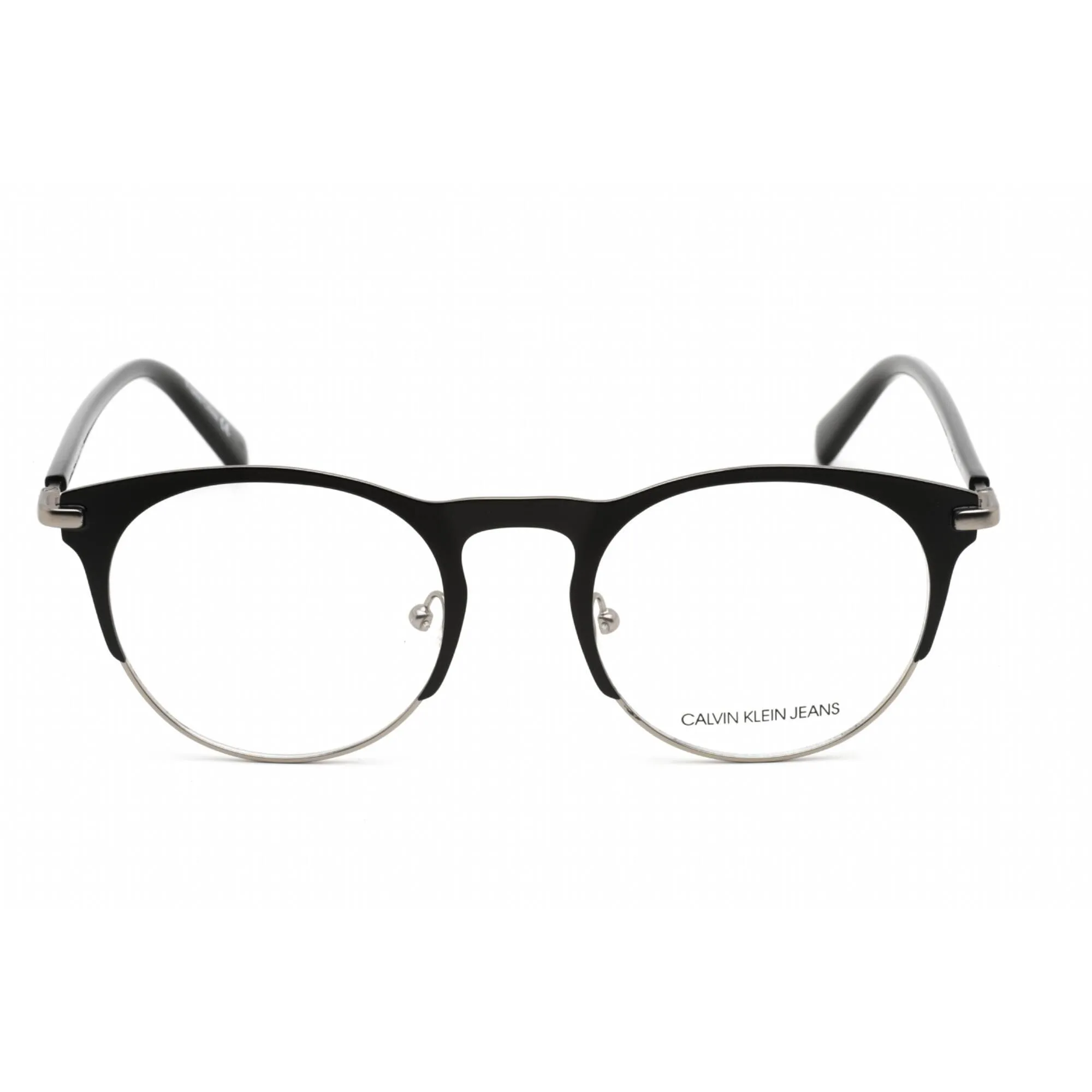 Calvin Klein Jeans Unisex Eyeglasses - Matte Black Plastic Round Frame | CKJ19313 001