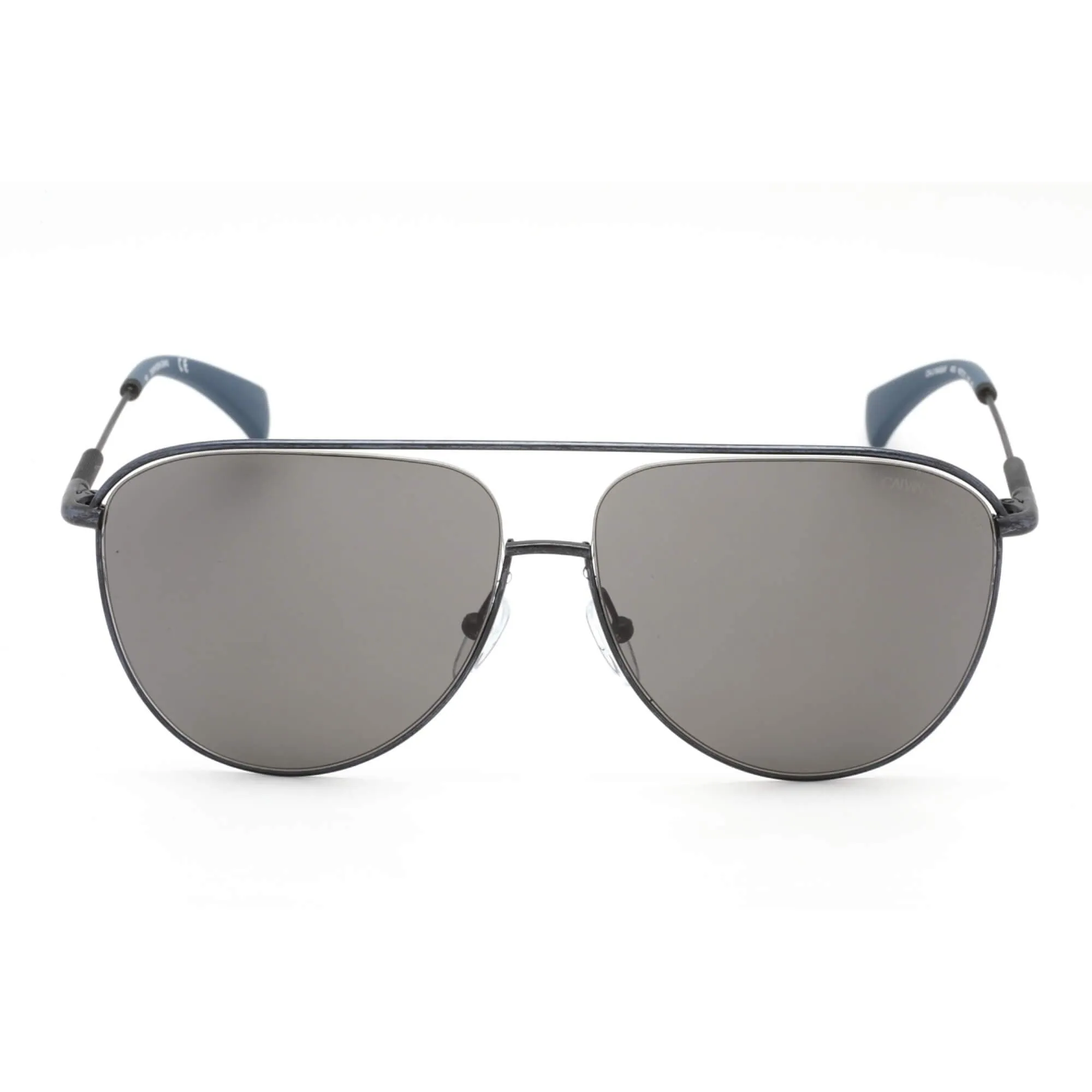 Calvin Klein Jeans Unisex Sunglasses - Distressed Navy Aviator Frame | CKJ154SAF 403