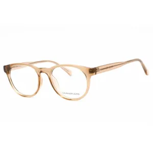 Calvin Klein Jeans Women's Eyeglasses - Crystal Taupe Round Shape Frame | CKJ19506 273