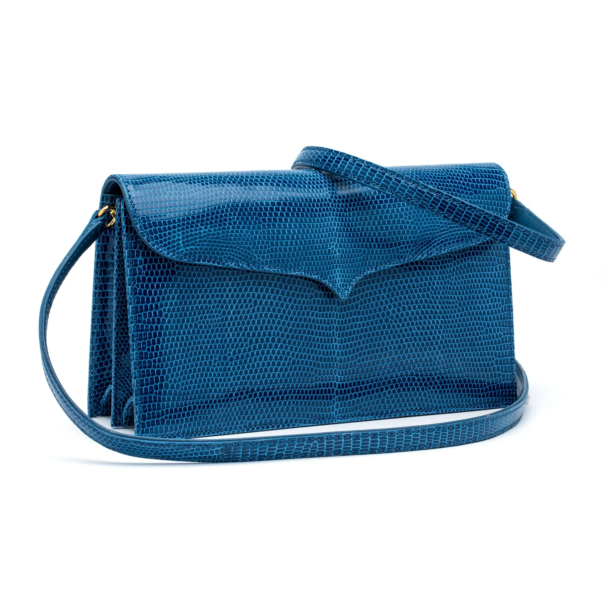 Capri Clutch in Blue Jeans