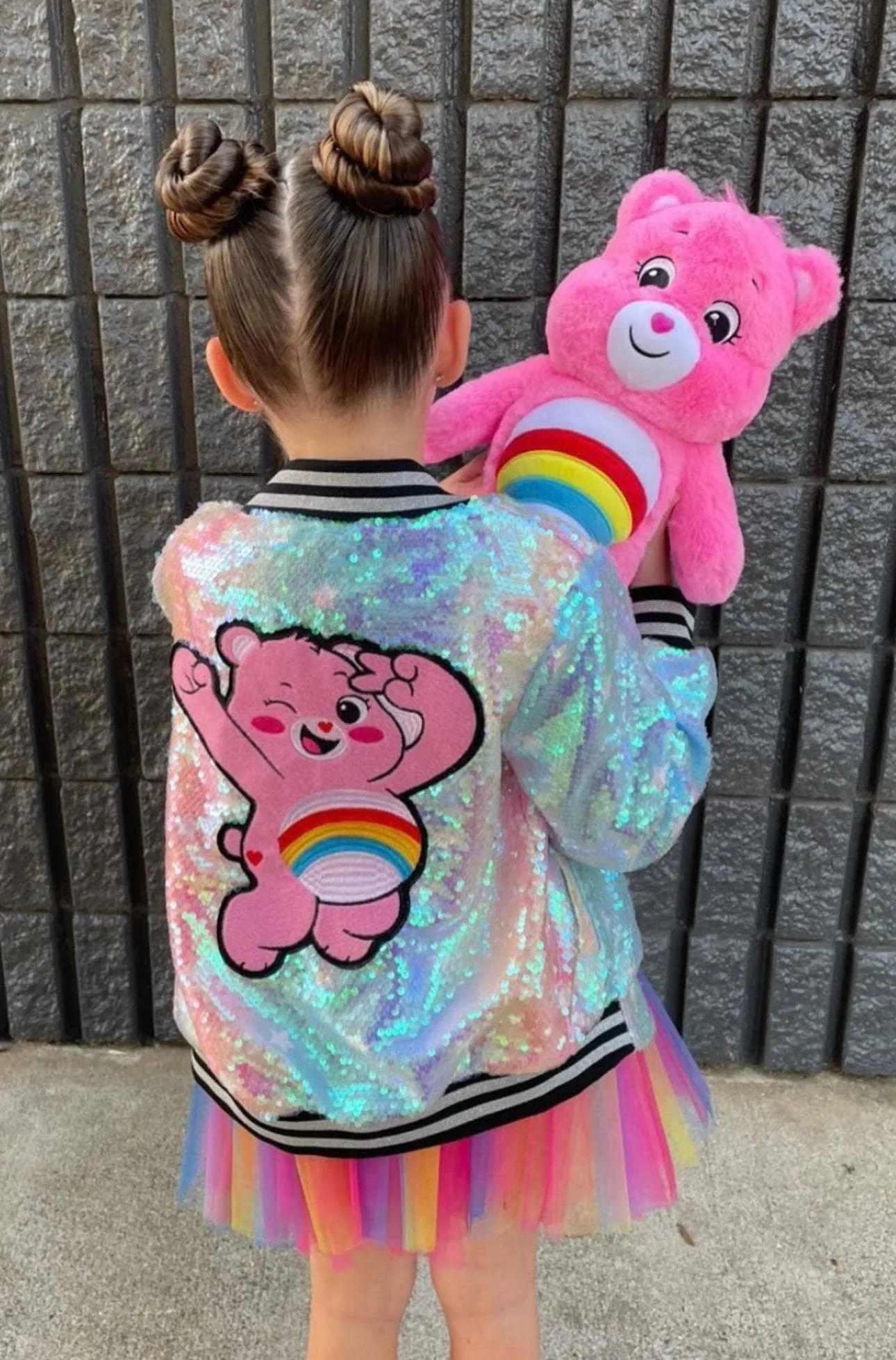 Care Bears Cheer Bear Sequin Bomber