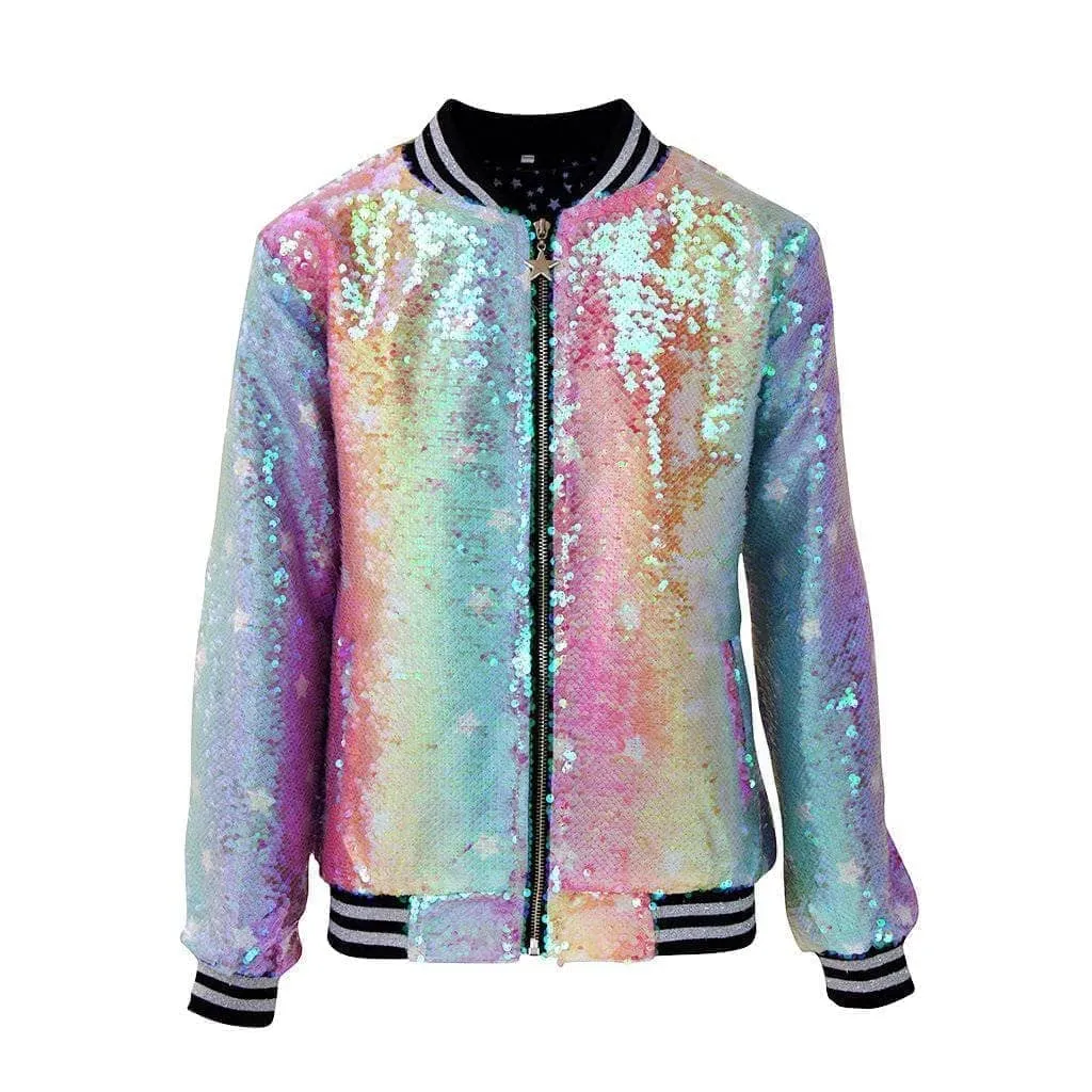 Care Bears Cheer Bear Sequin Bomber