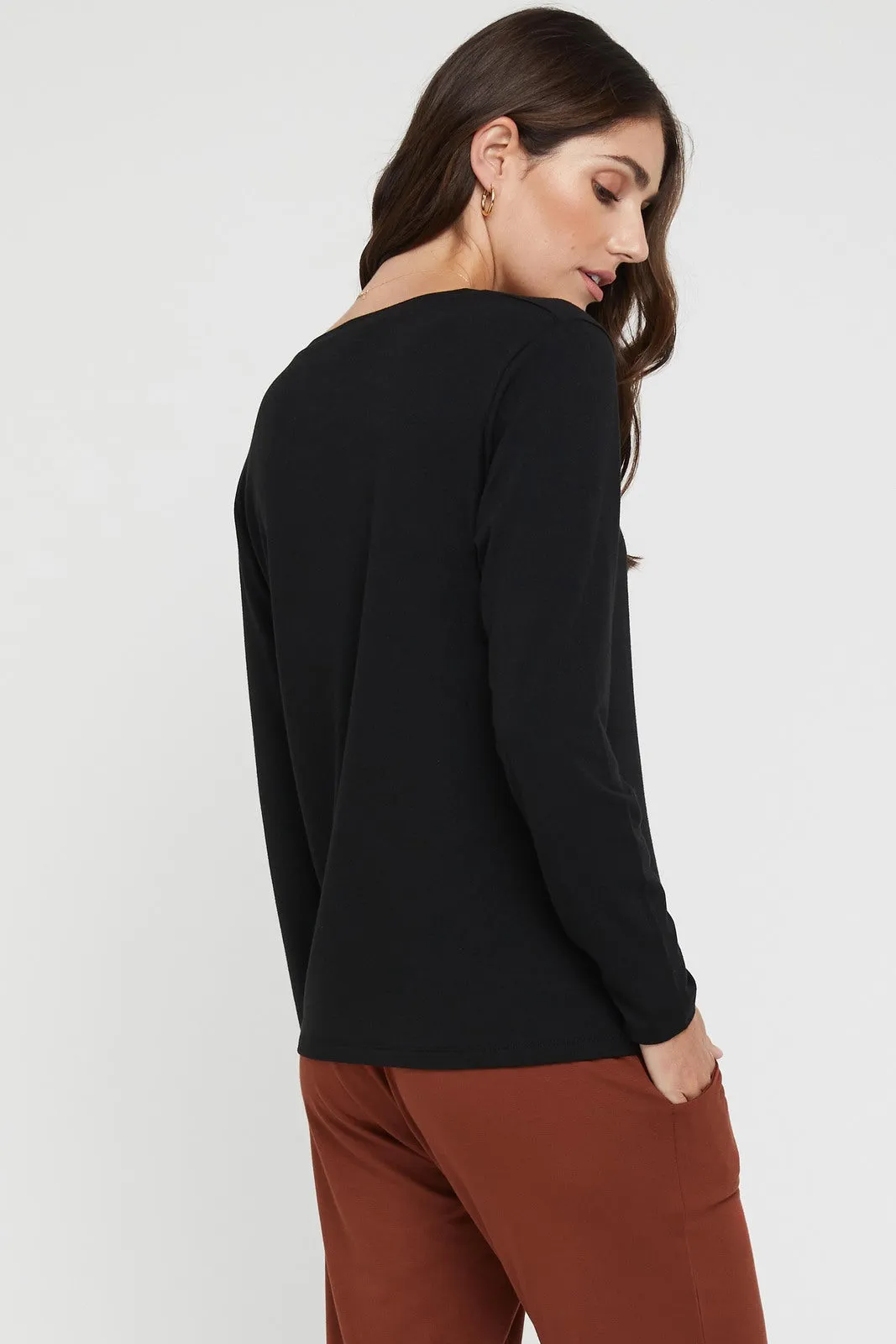 Cassie Crew Neck - Black