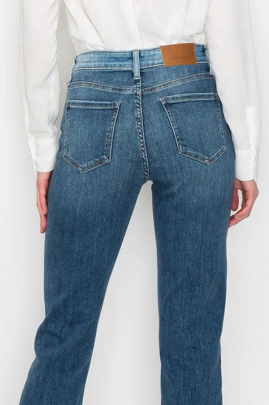 CHAROLETTE HIGH RISE STRAIGHT JEANS