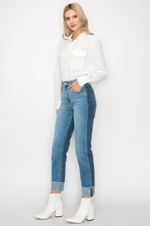 CHAROLETTE HIGH RISE STRAIGHT JEANS