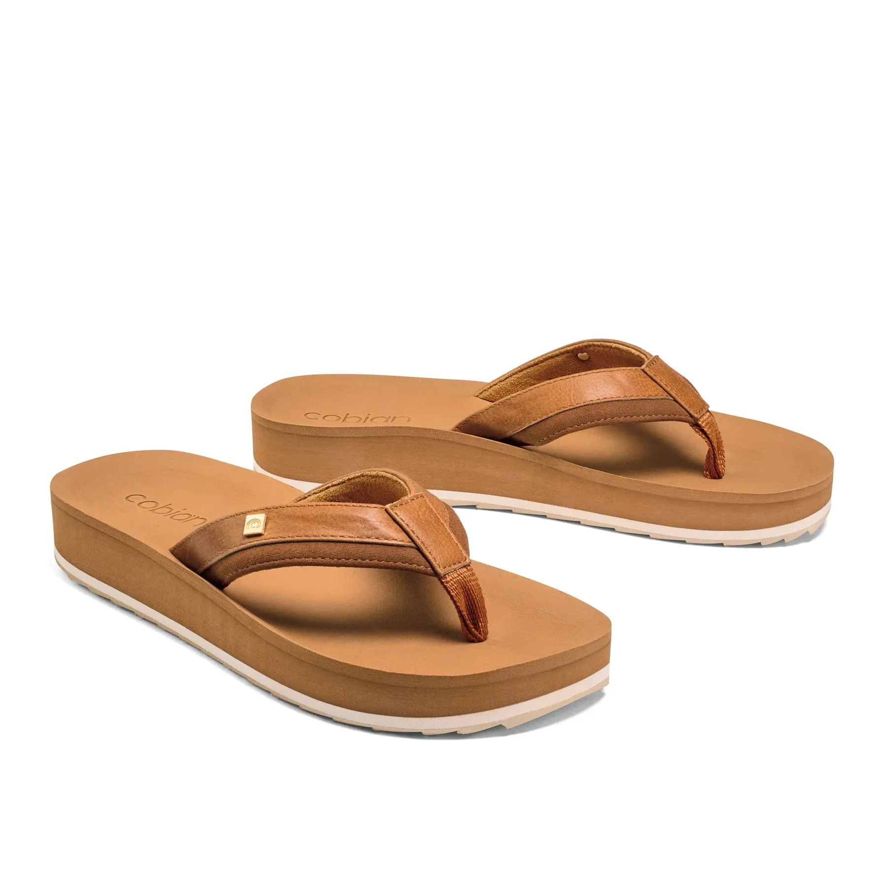 Cobian Women's Reya Rise Flip Flop - Tan REY22-230