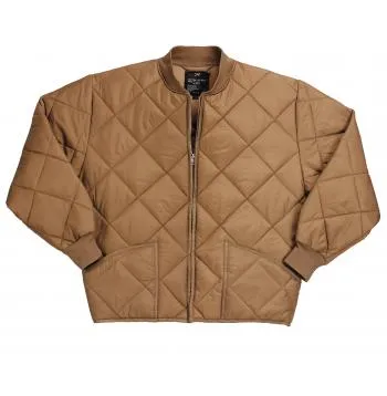 Diamond Nylon Quilted Flight Jacket