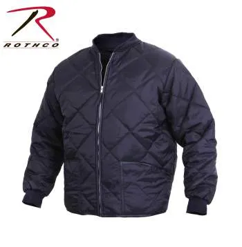 Diamond Nylon Quilted Flight Jacket