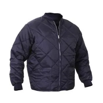 Diamond Nylon Quilted Flight Jacket