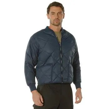 Diamond Nylon Quilted Flight Jacket