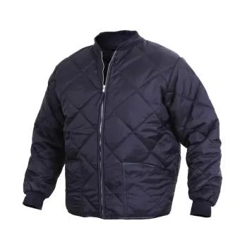 Diamond Nylon Quilted Flight Jacket