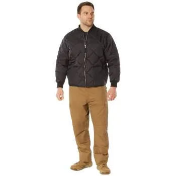 Diamond Nylon Quilted Flight Jacket