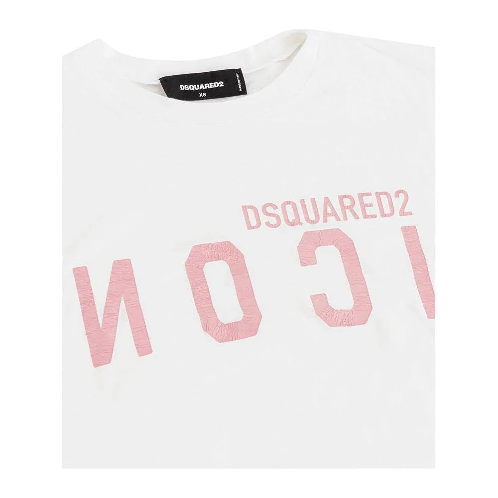 Dsquared² Elegant Cotton White Tee for Stylish Women