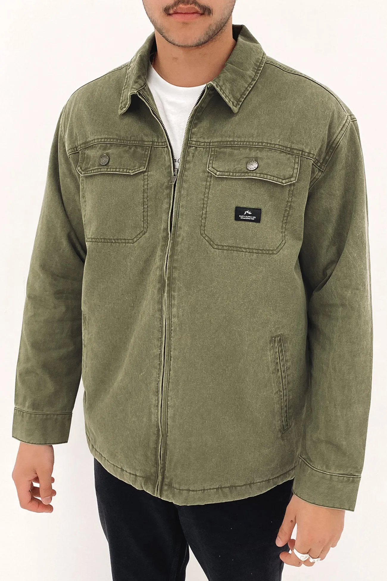 Dungaree Jacket Army Green